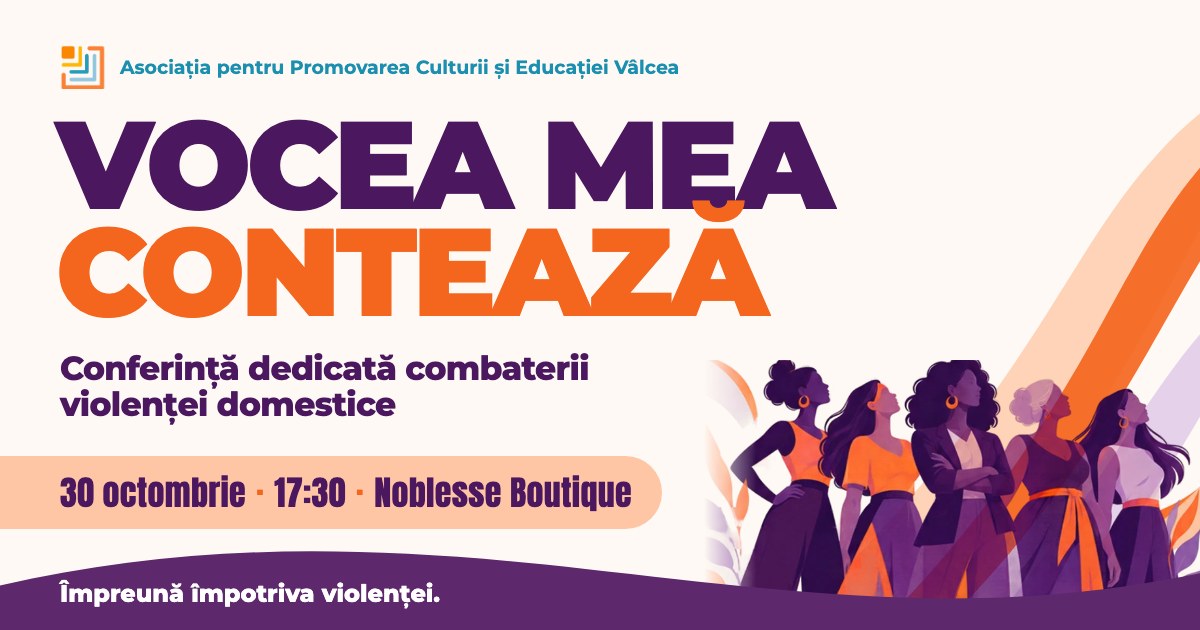 Vocea mea contează: o seară în care vorbim deschis despre violența domestică