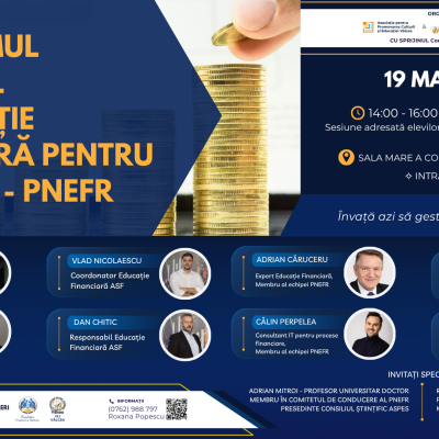 Programul Național de Educație Financiară pentru România din toamnă în școlile din Vâlcea